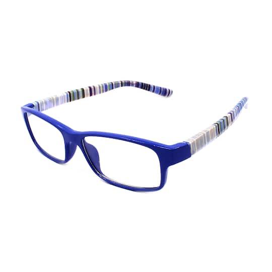 Blue Striped Reading Glasses by ArtMinds™